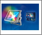 С/д прожектор  30Вт RGB UNIEL . серый прожектор ULF-S01-/RGB/RC IP65 110-240В  с пультом ДУ Мультиколор Корпус  Упаковка картон TM , шк 4690485086024
