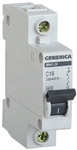 Авт. выкл. 1п  10А  4,5кА тип C GENERICA ИЭК ВА47-29 1Р х-ка С  (12)
