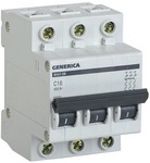 Авт. выкл. 3п  25А  4,5кА тип C GENERICA ИЭК ВА47-29 3Р х-ка С  (4)