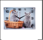 2535-076 (10) Часы настенные "Котята"