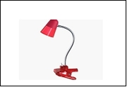 Св. настол. LED  3Вт Прищепка светильник настольный HL014L Красный 220-240V