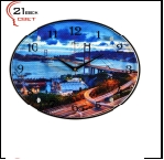 Часы 3546-744 (5) Часы настенные "Мост с пирса" "21 Bek"