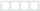 Болеро бел. Рамка 4-я ИЭК Bolero РГ-4-ББ горизонт  (1/10/50)
