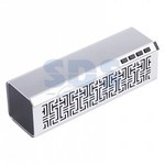 Акустическая колонка 2179 MicroSD, USB-flash, AUX, FM-tuner  серебро