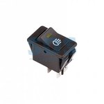 Выключатель клавишный 12V 35А (4с) ON-OFF  с желтой подсветкой  (ASW-17D)  REXANT