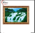 420DB-06 (5) Картина в багете с подсветкой, "Водопад в горах" (28х42см)