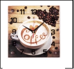 2525-1142 (10) Часы настенные "Coffee"