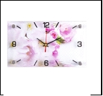 Часы настенные 13х24 прямоугольник "Яблоневый цвет" 1324-124 (10)