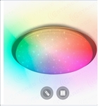 Управляемый светодиодный светильник SATURN 60W RGB R-470-SHINY/WHITE-220-IP44 /2019